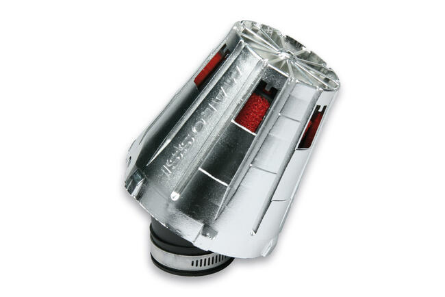 049424.w0 Filtro Aria Red Filter E5 Con ø 41 Per Carburatori Phvb Con Cuffia Cromata Malossi